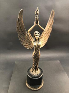 femal victory trophy
