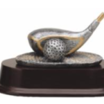 GOLF CLUB-DRIVER WITH GOLD EDGE