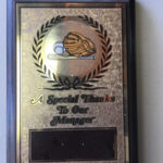Special Thanks Plaque