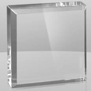 CLEAR SQUARE PAPERWEIGHTS