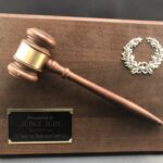 GAVEL PLAQUE 9X12 WALNUT PLAQUE
