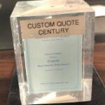 Acrylic Block Custom Made