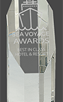 Clear Octagon Slant-Top Crystal Tower