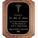 Genuine Walnut plaque