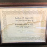 Self-Adhesive Slide-in Frame with plaque