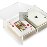 ACRYLIC TWO PLAYING CARDS BOX